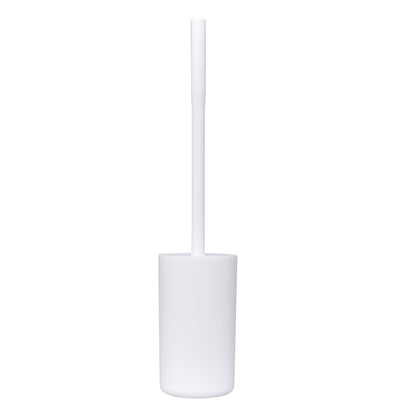 Mainstays Basics Plastic Toilet Brush and Holder Set, White
